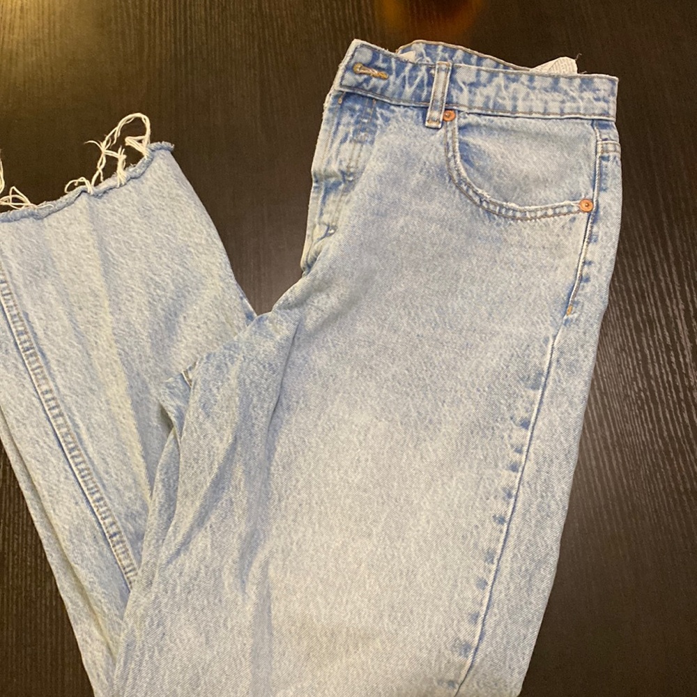 High rise straight leg Jean